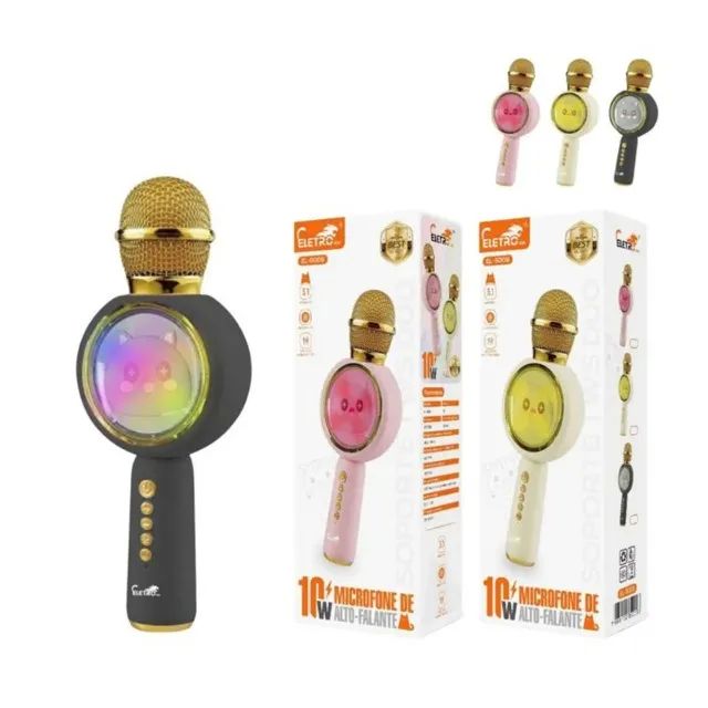 Microfone Auto-falante Gatinho Eletromex 