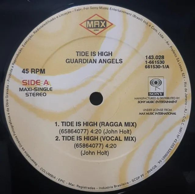 Disco de Vinil LP Guardian Angels Tide Is High - Foto 4