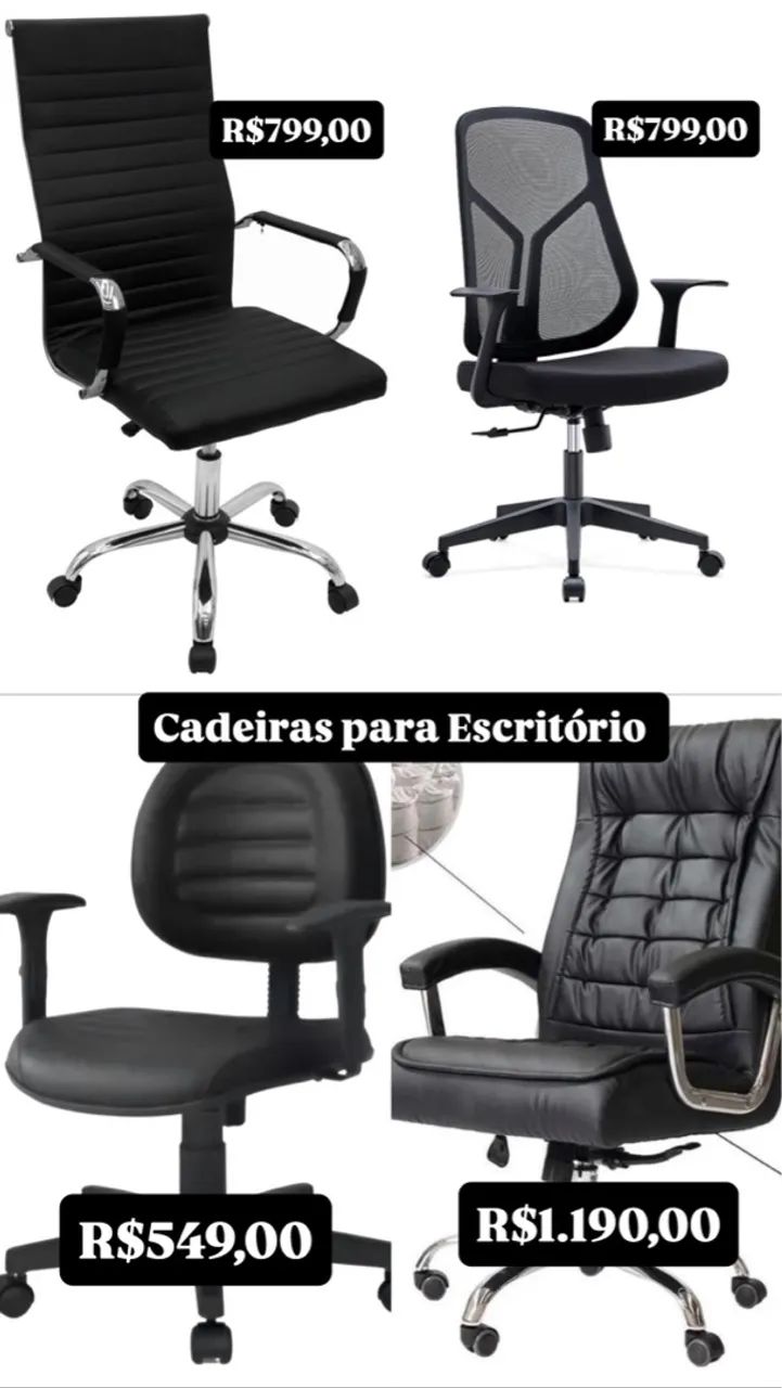 Cadeira de Escritório Confortável e Ergonômica ?IKONMIXOFFICE MÓVEIS PARA ESCRITÓRIO  - Foto 4