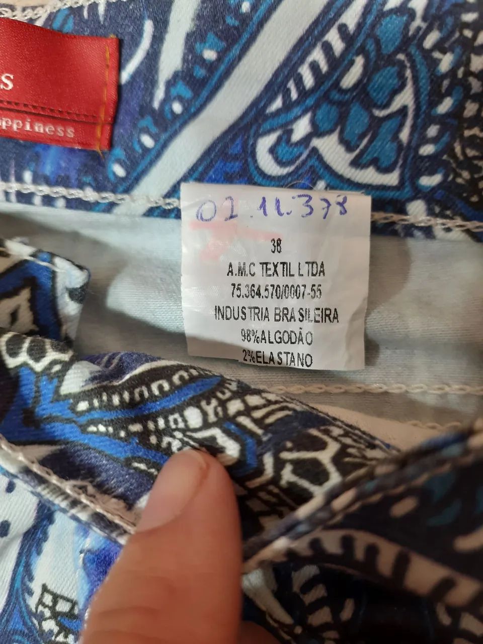 Calça Jeans Coca-Cola Denim Estampada - Tamanho 38 - Foto 4