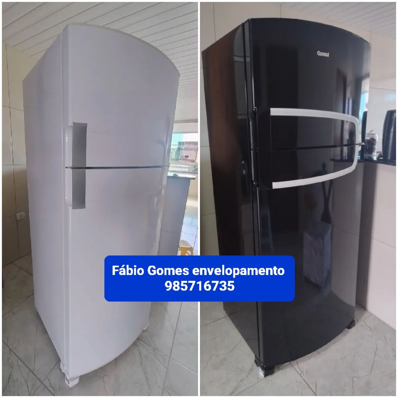 Mudança de visual com envelopamento de geladeira 