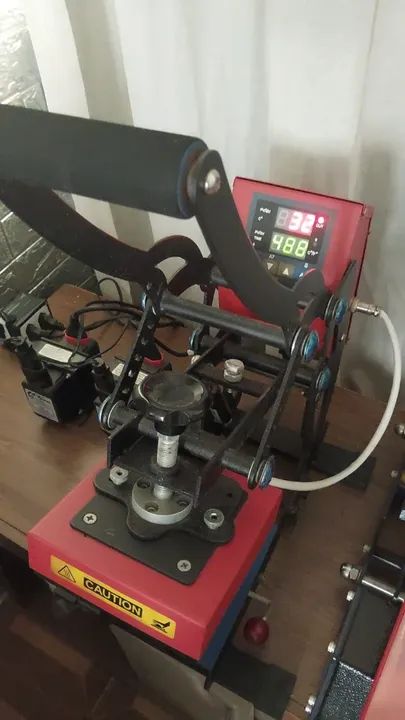 Prensa Mecolour 4 in 1 Multi-functional, boné, caneca, régua, azulejo, caneta, mdf - Foto 2