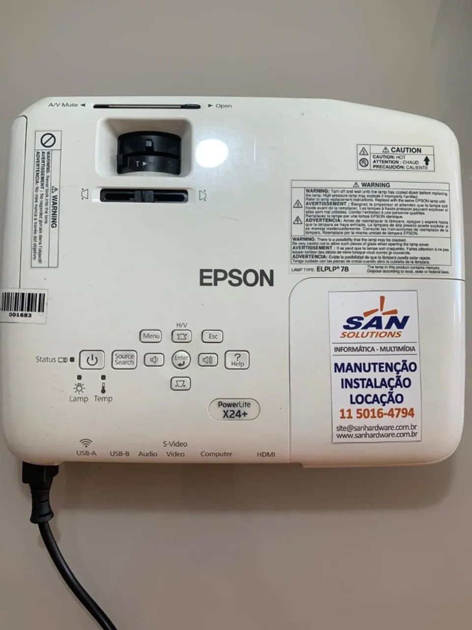 Projetor S31+ com Tela Tripé 100 polegadas 