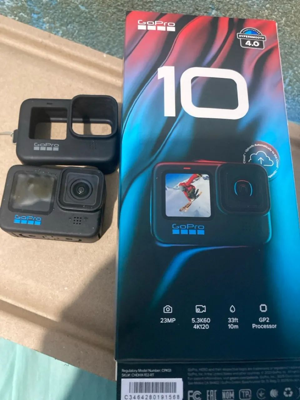 GoPro Hero 10 Black com acessórios aceito trocas