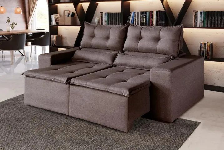 Sofá Retrátil e Reclinável Harry - Foto 4