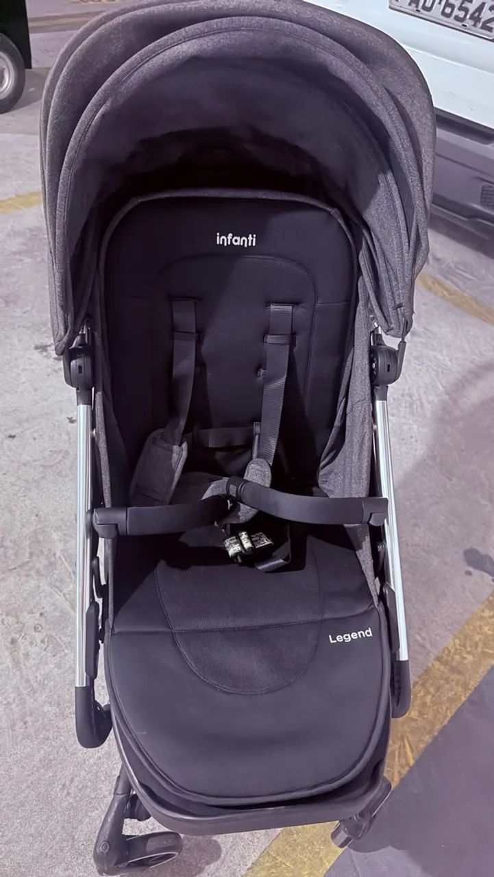 CARRINHO COM BB CONFORTO INFANTI SEMI NOVO  - Foto 2