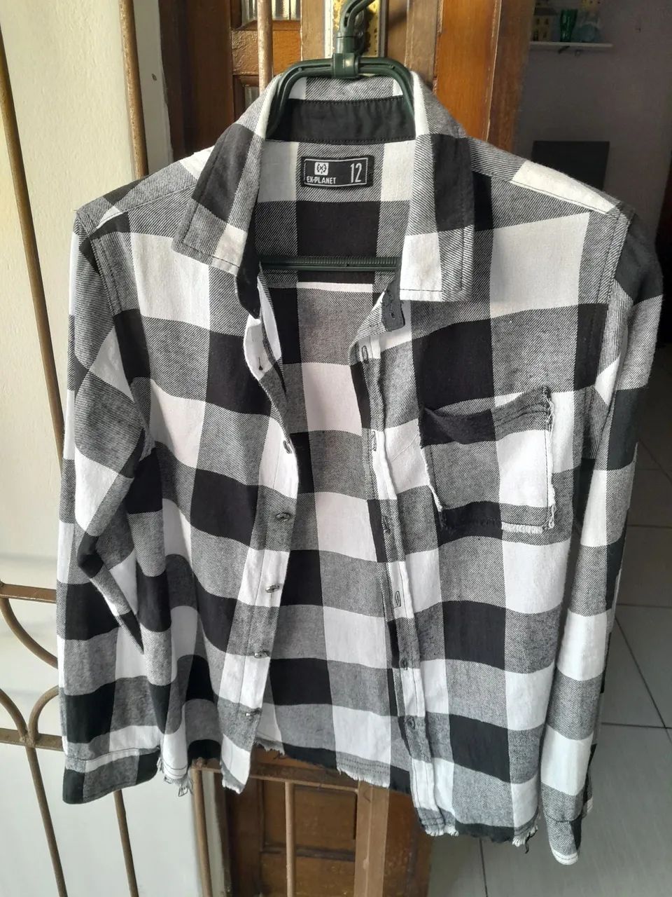 Camisa Manga Longa Xadrez 
