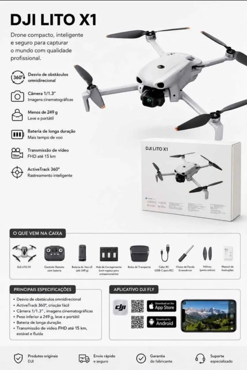 Drone DJI LITO X1 fly more combo