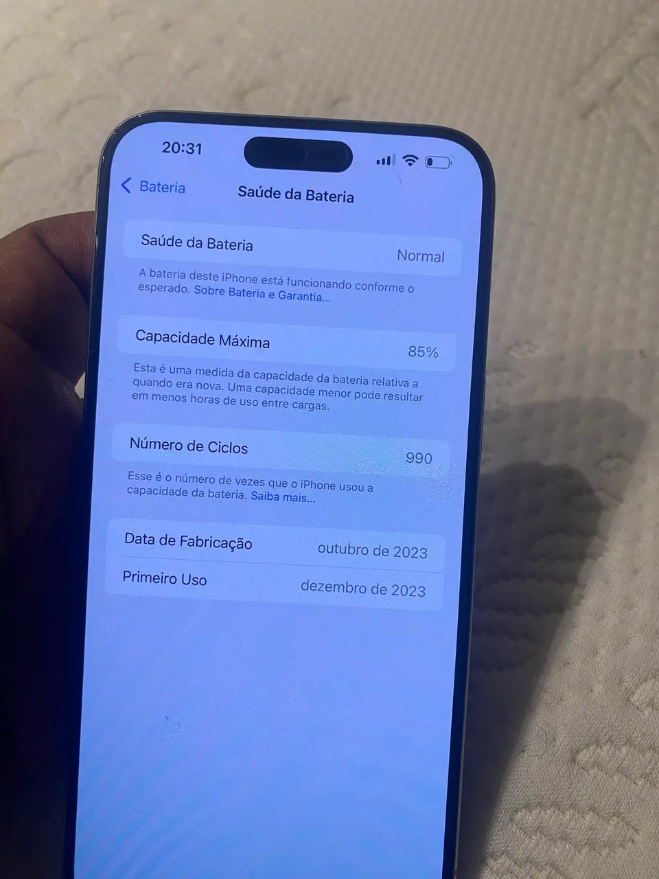 IPHONE 15 PRO MAX SEMI NOVO - Foto 4