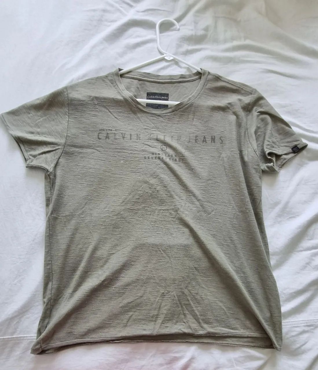 Camisa verde estampada Calvin Klein