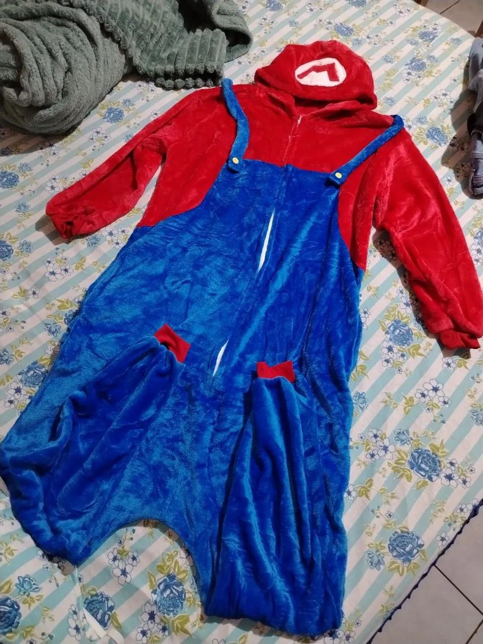 Macacão amigorumi super mario
