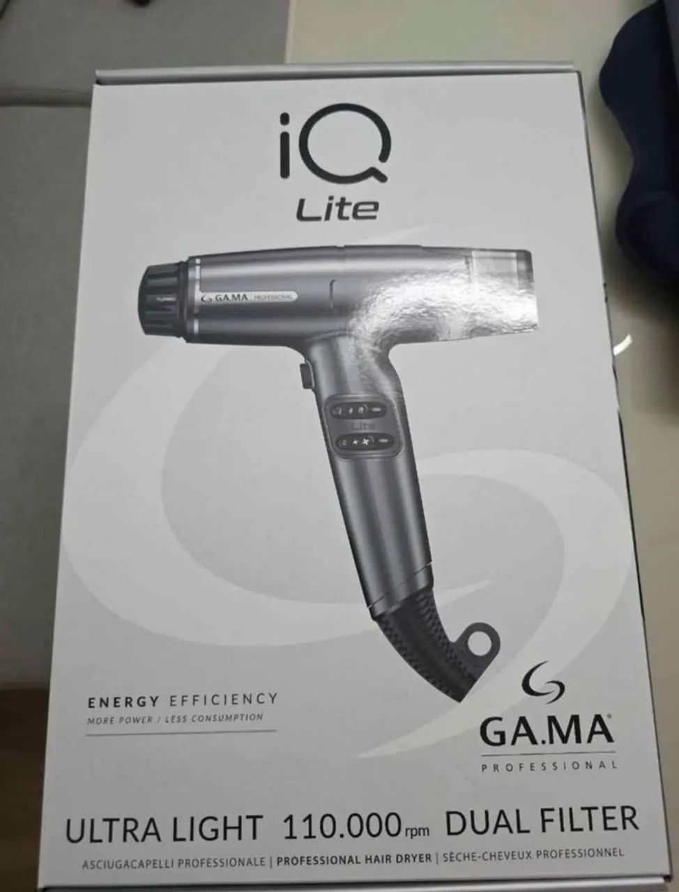[Lacrado] Secador Profissional Gama IQ Lite Silver - 127V