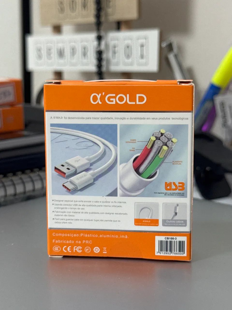 Cabo Gold  USB / C  1 metro  - Foto 4