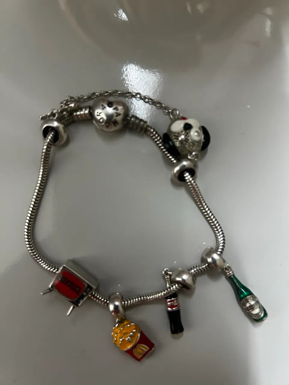 Pulseira em prata com berloques  - Foto 2