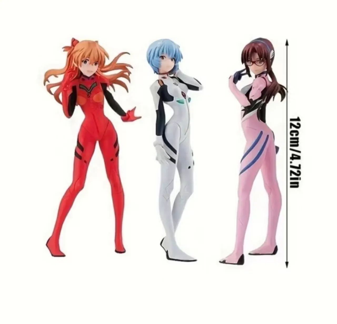 Neon Genesis Evangelion Action Figure, Eva Ayanami Rei Asuka Kit com as 3 action figures - Foto 3