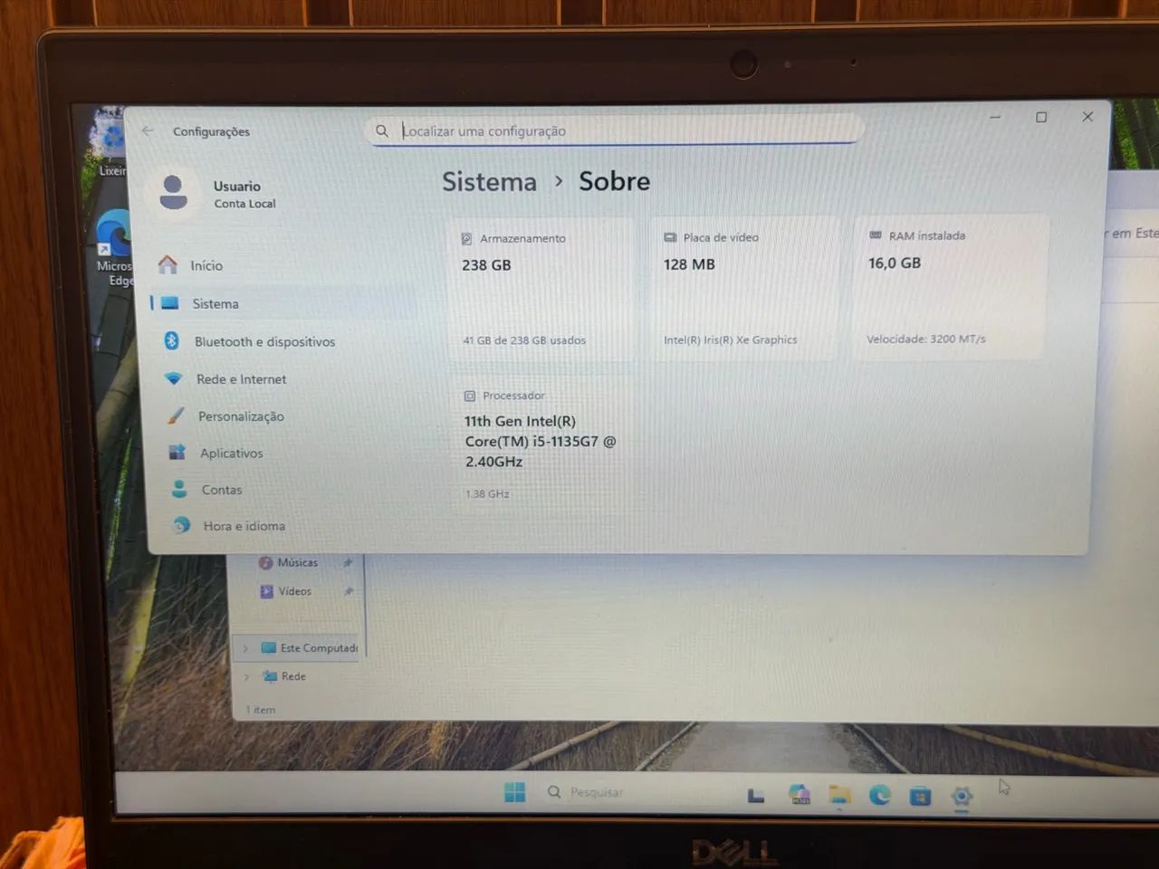Notebook Dell Latitude i5 11th 16GB RAM 256SSD - Foto 3
