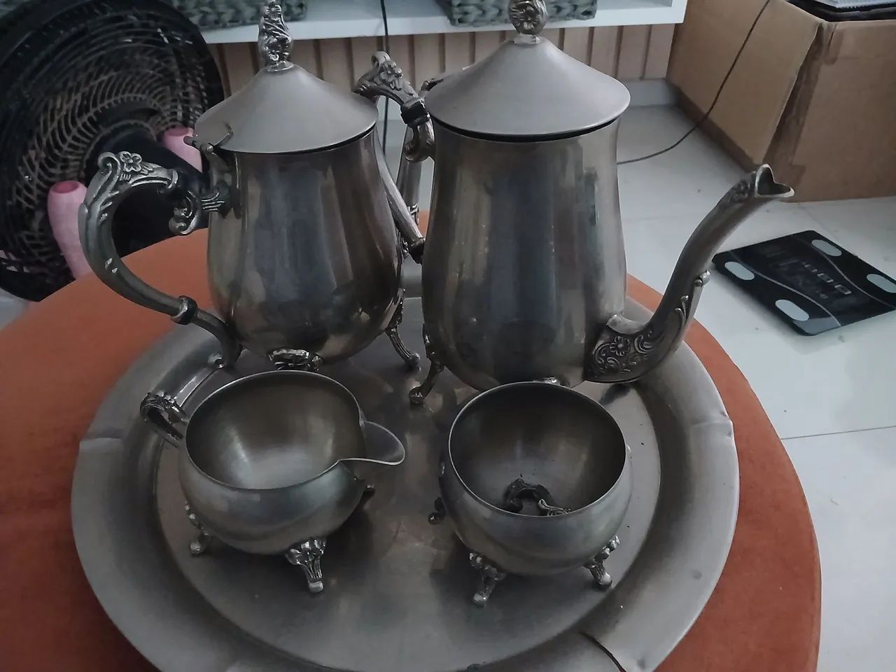 Lote de Prataria italiana antiquario