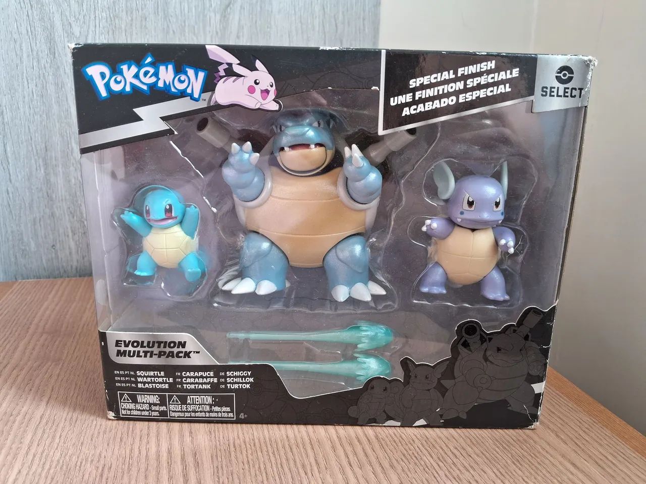 Pokémon Select Squirtle Warturtle Blastoise Multipack Evolution Figure
