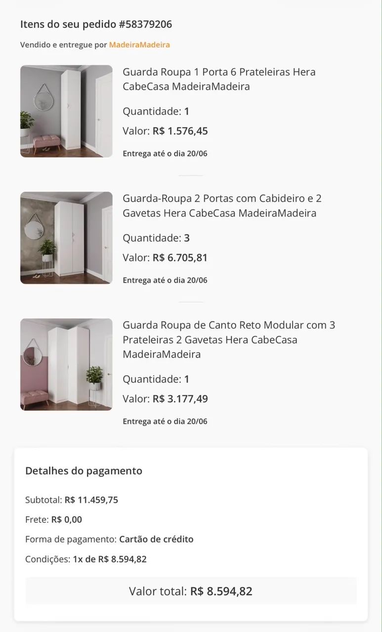 Guarda-roupa Modular Hera CabeCasa/MadeiraMadeira - Foto 5