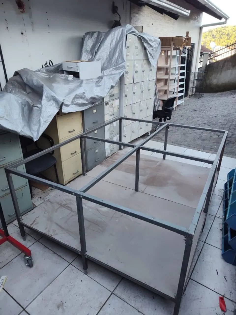 Base de Ferro para Mesa de Trabalho - Reforçada Bem Resistente - Foto 4