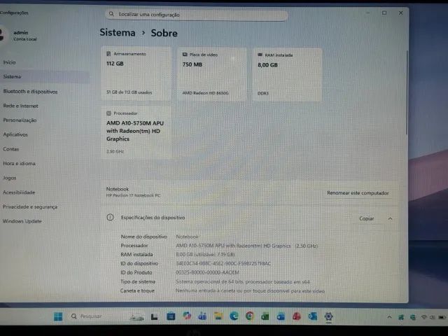 Notebook HP Pavilion 17 polegadas - Foto 3