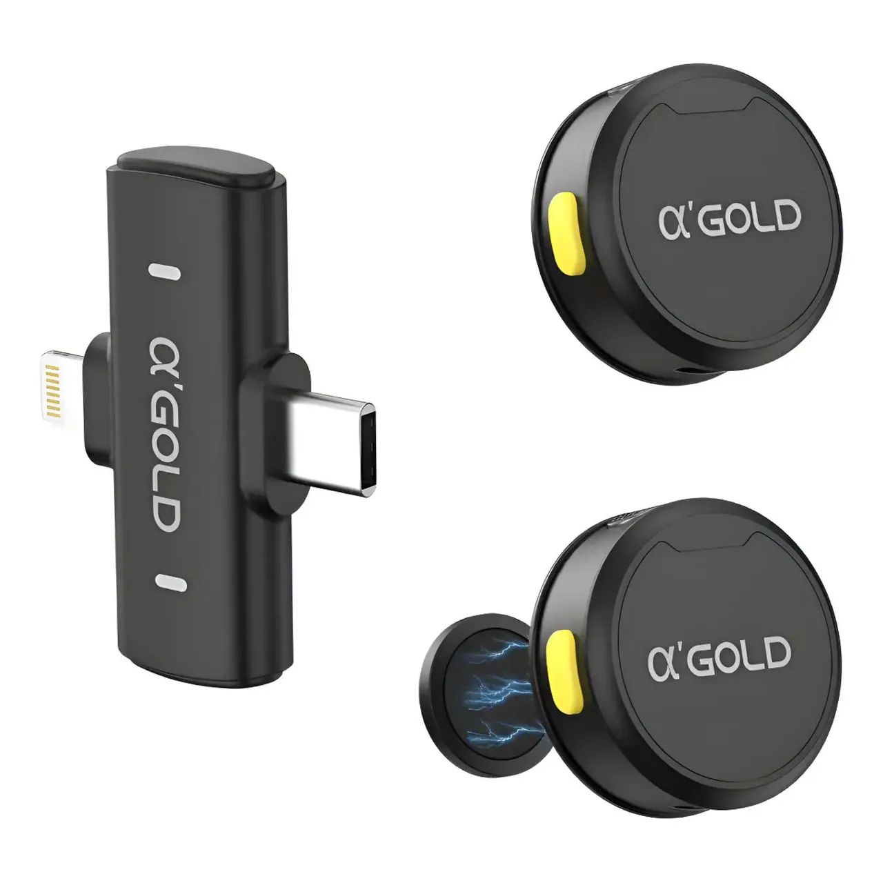 Microfone Lapela Sem Fio Duplo Para Celular Android E Iphone