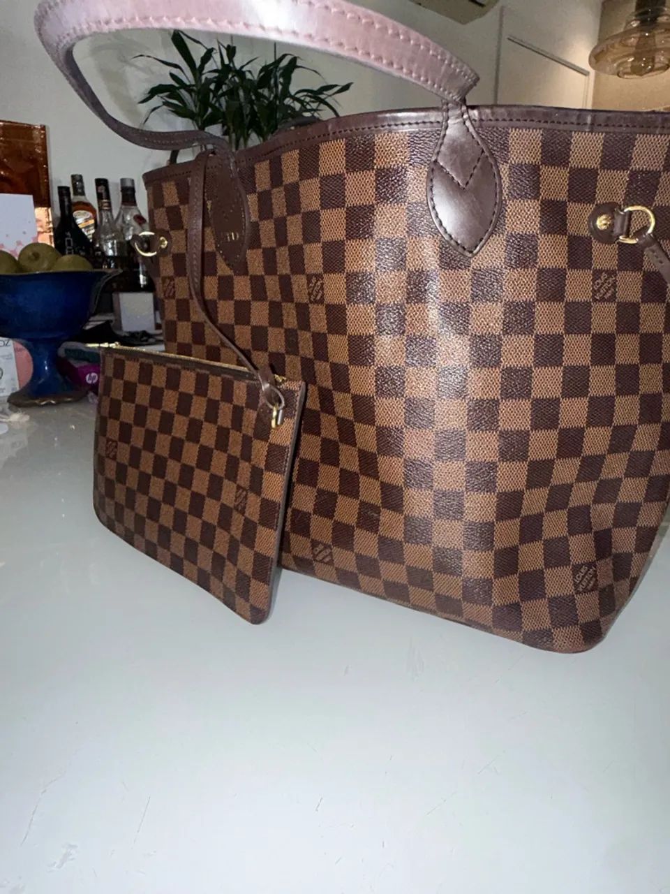 Bolsa louvitton neverfull mm damier ebene - Foto 2