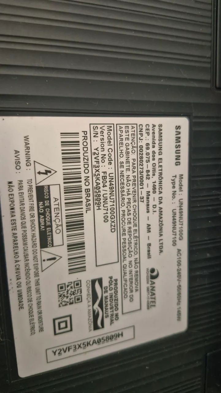 Smart TV 49" Samsung UHD (tela trincada) - Foto 3