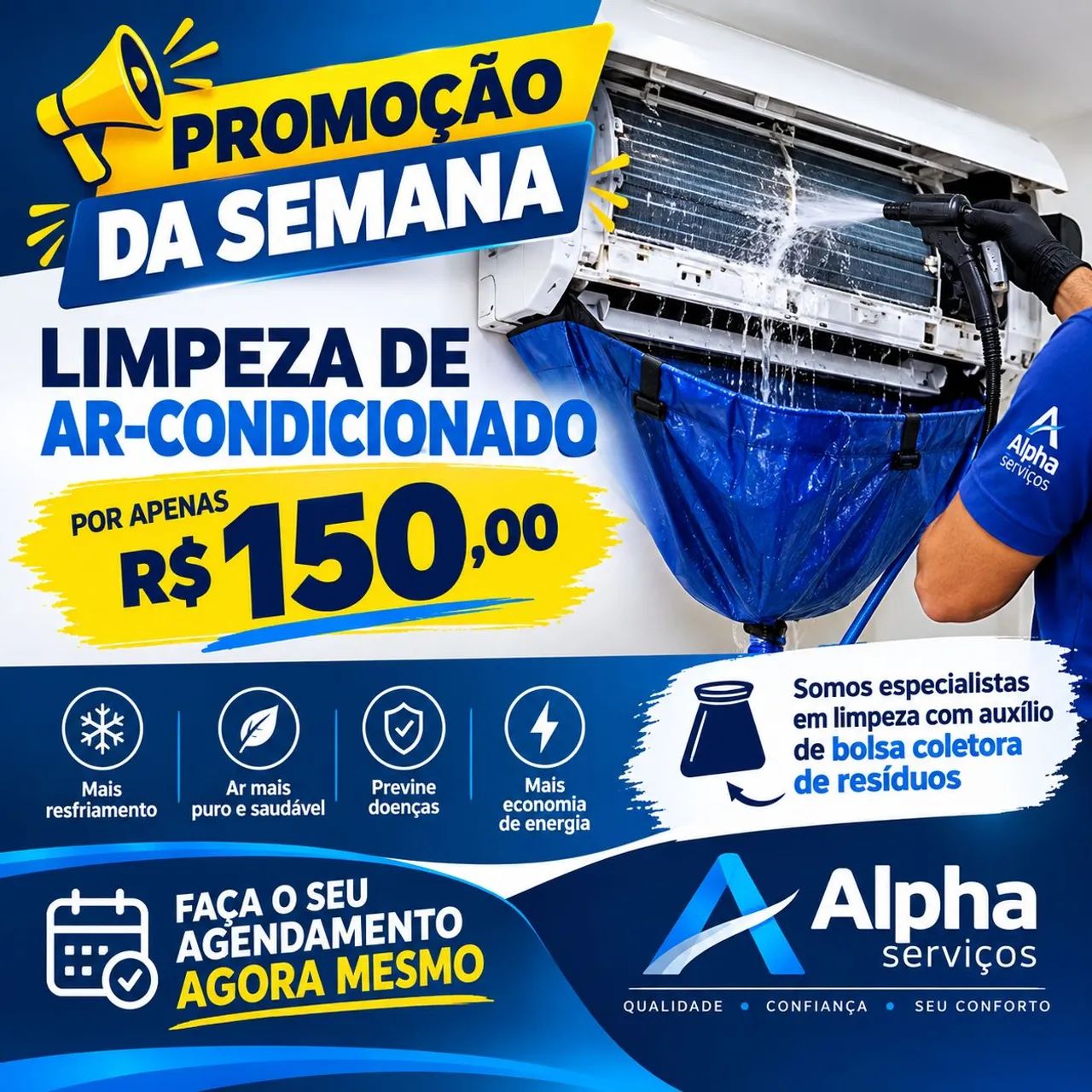 Limpeza de ar-condicionado 