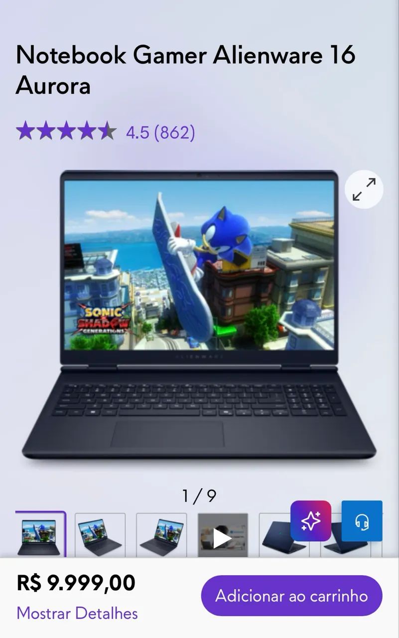 Note Dell Aurora novo na caixa  - Foto 4
