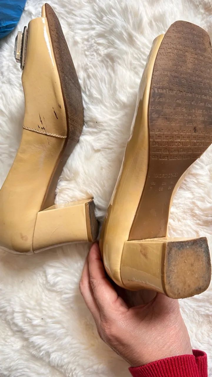 Sapato feminino Luz da Lua peep toe - Foto 3