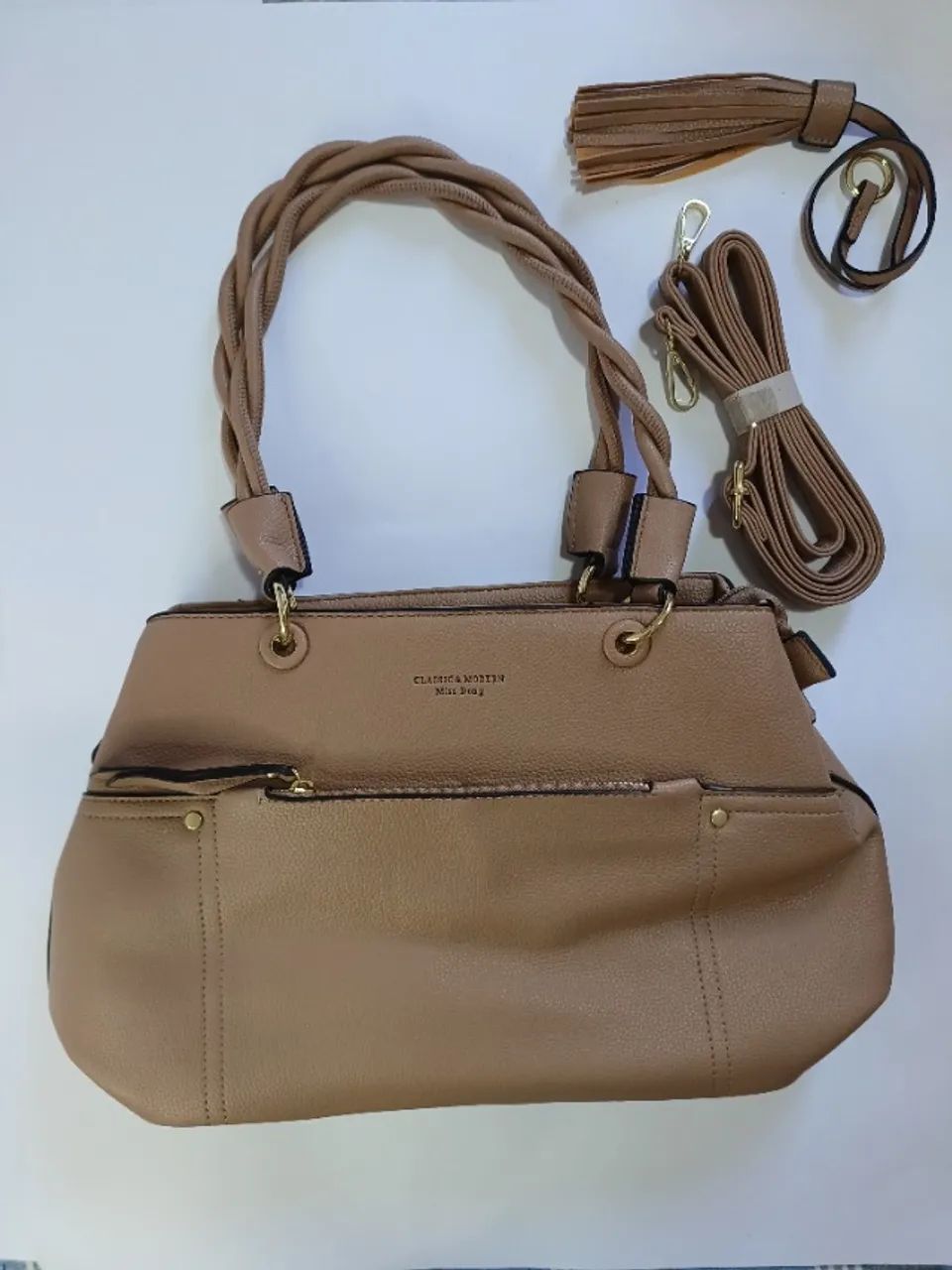 Bolsa Feminina com Alça Transversal e Ajustável  - Foto 3