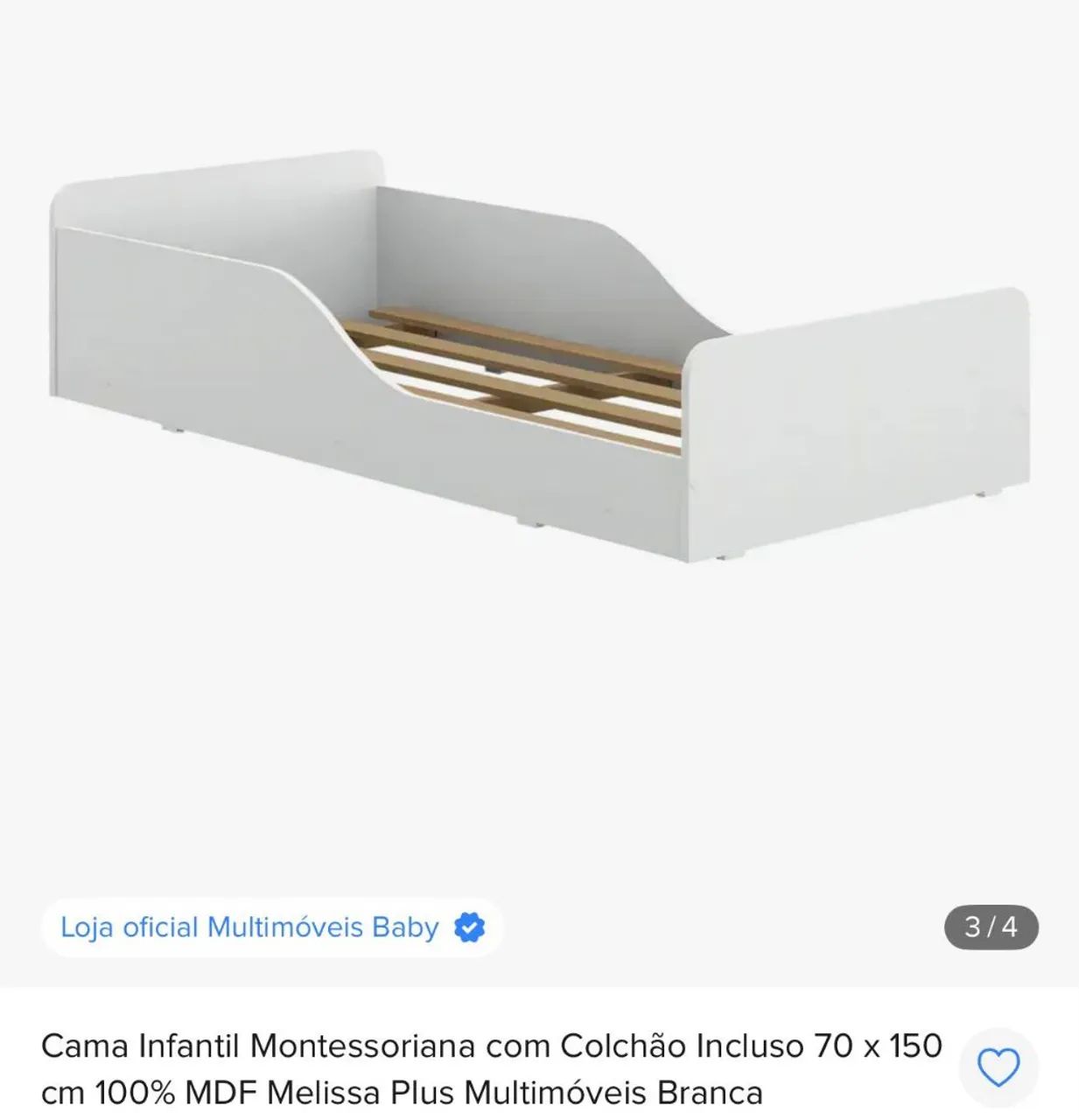 Cama Montessoriana Melissa Plus - Branca  - Foto 2