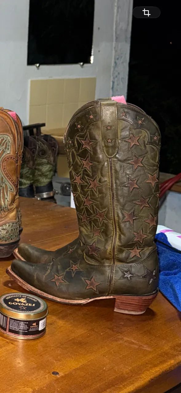 Bota texana bico fino country feminina  - Foto 3