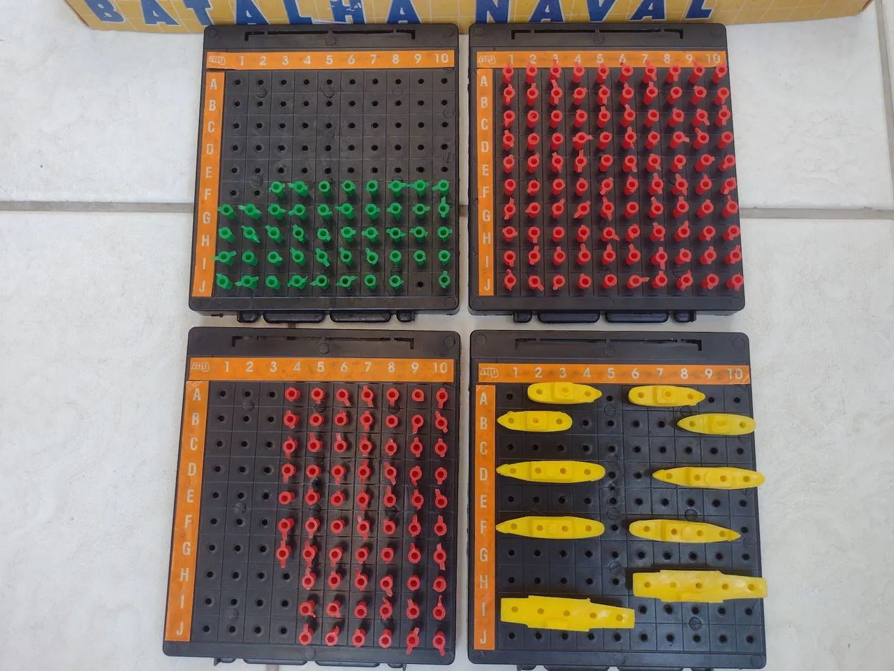 Jogo de Tabuleiro Batalha Naval Antigo - Foto 4