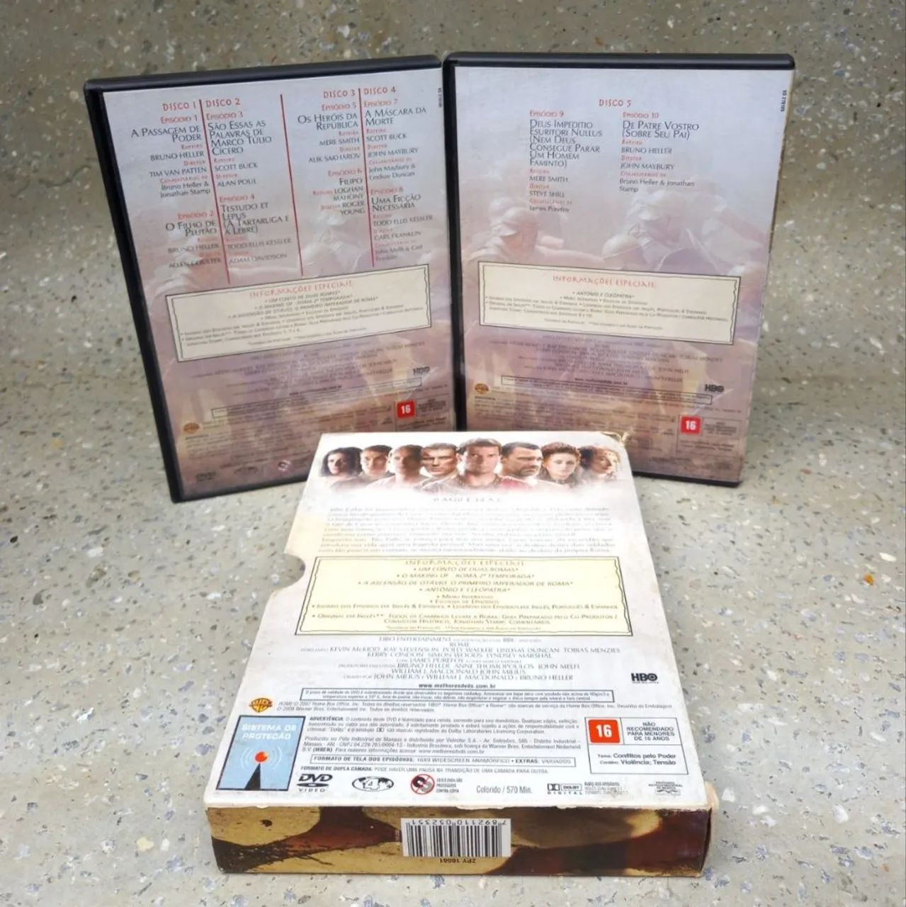 DVD Roma 1ª e 2ª Temporada Completas - Lote HBO - 11 Discos - Original - Foto 5