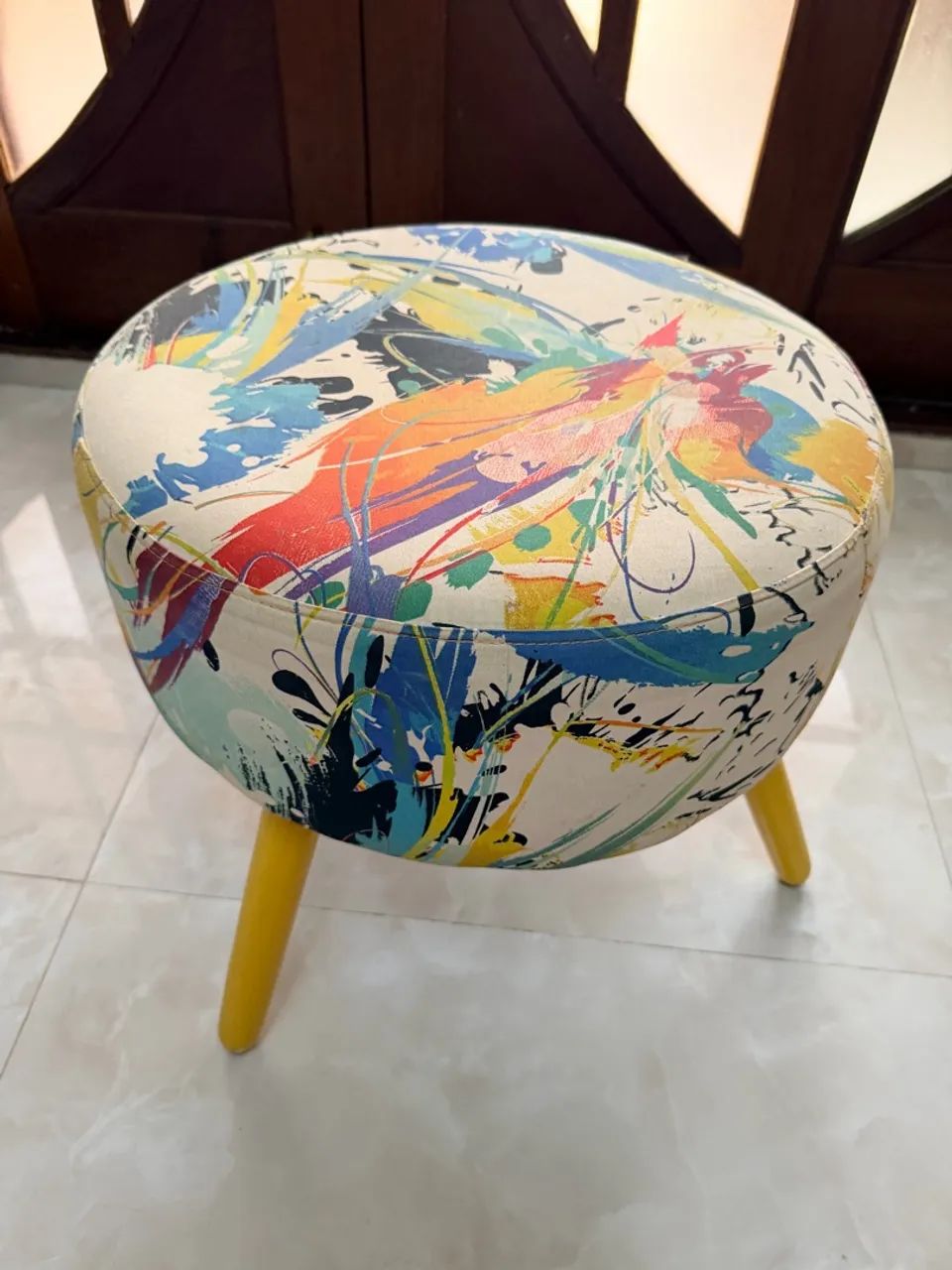 Par de puffs estampados - Foto 4