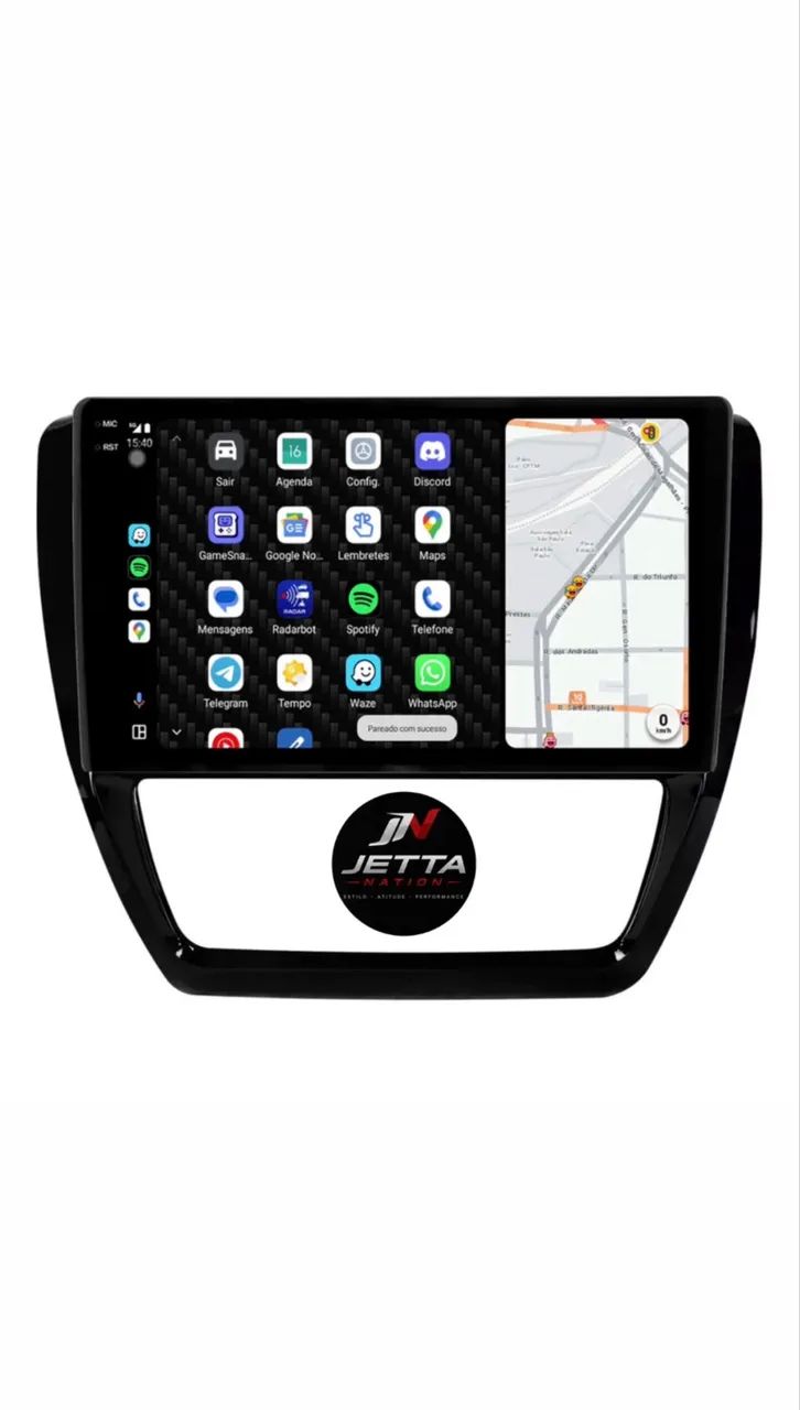 Multimídia 9 polegadas com CarPlay e Android auto 