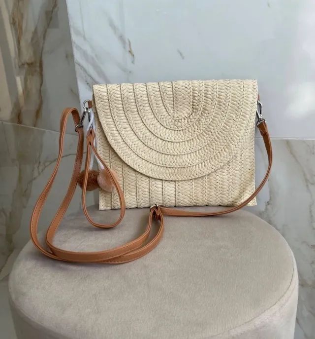 Bolsa Palha Off White - Foto 2