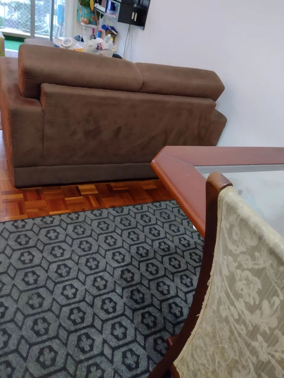 2-Seater Suede Sofa419420976501248001