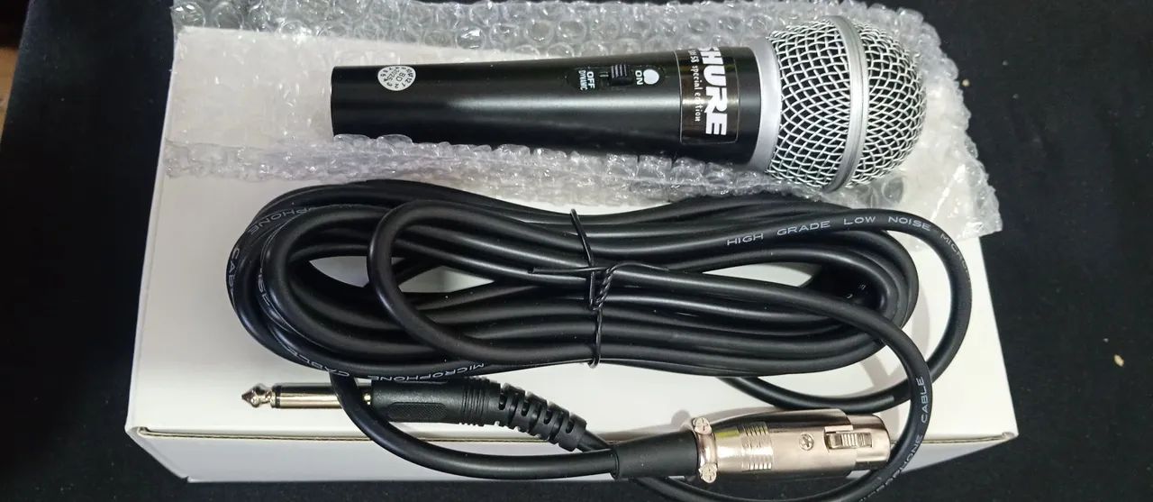 MICROFONE SHURE SM58 O FANTÁSTICO ALTA QUALIDADE E A MELHOR CAPTAÇÃO - Foto 3