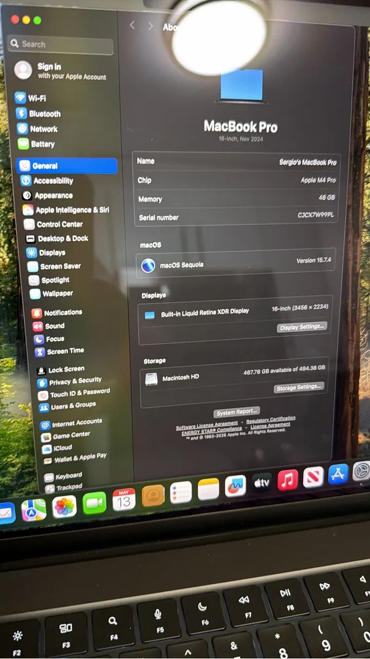 Macbook Pro M4 Pro 16 polegadas