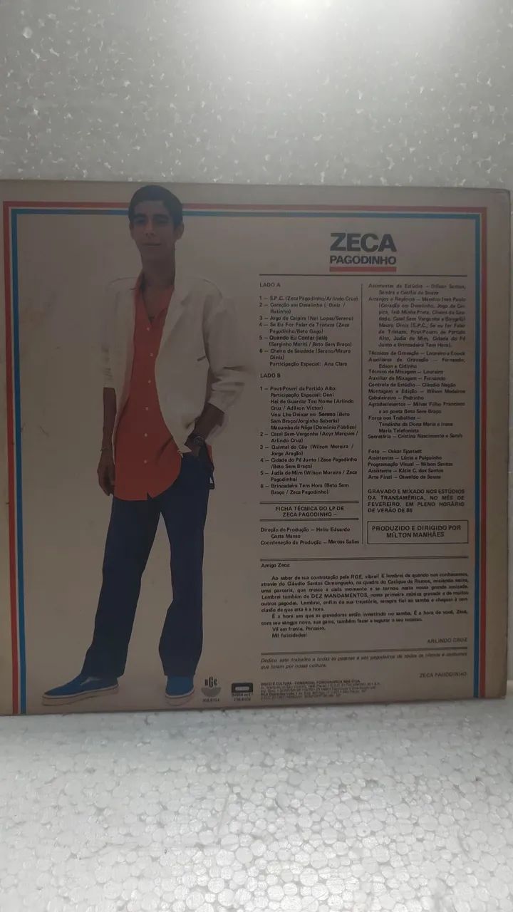 LP Zeca Pagodinho 1986 - Foto 2