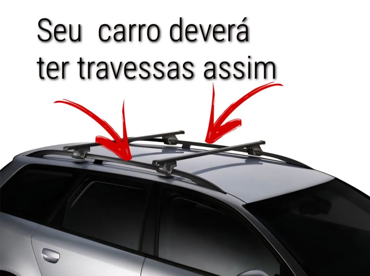 Par de Racks de teto para carro<br> - Foto 5