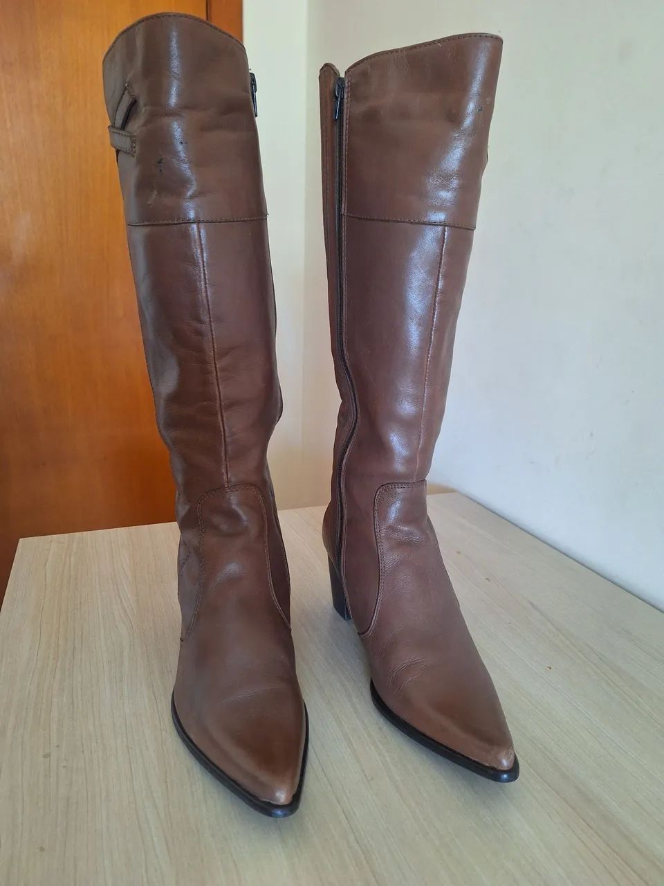 Bota de Couro Cano longo - Foto 4