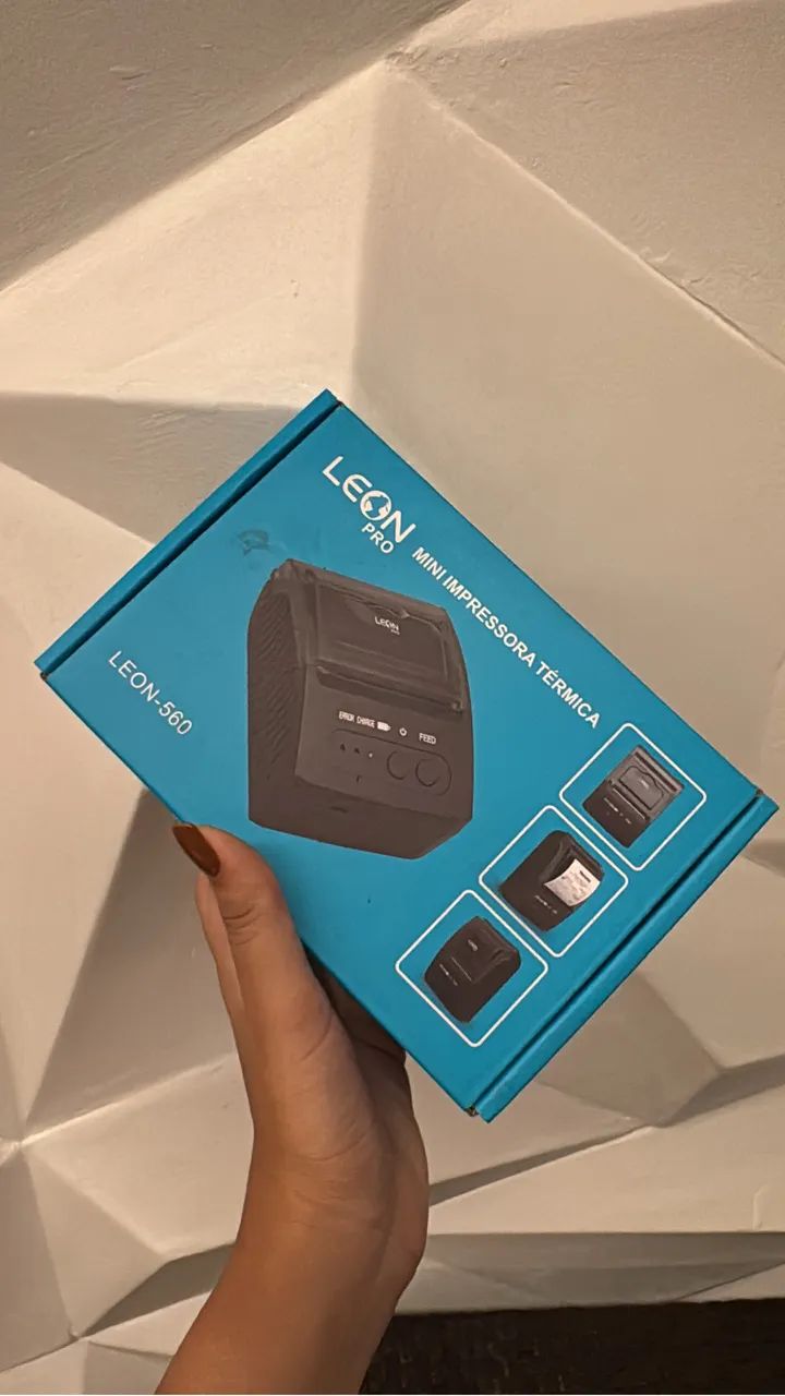 Mini Impressora Térmica Leon Pro LEON-560 Bluetooth - Nova