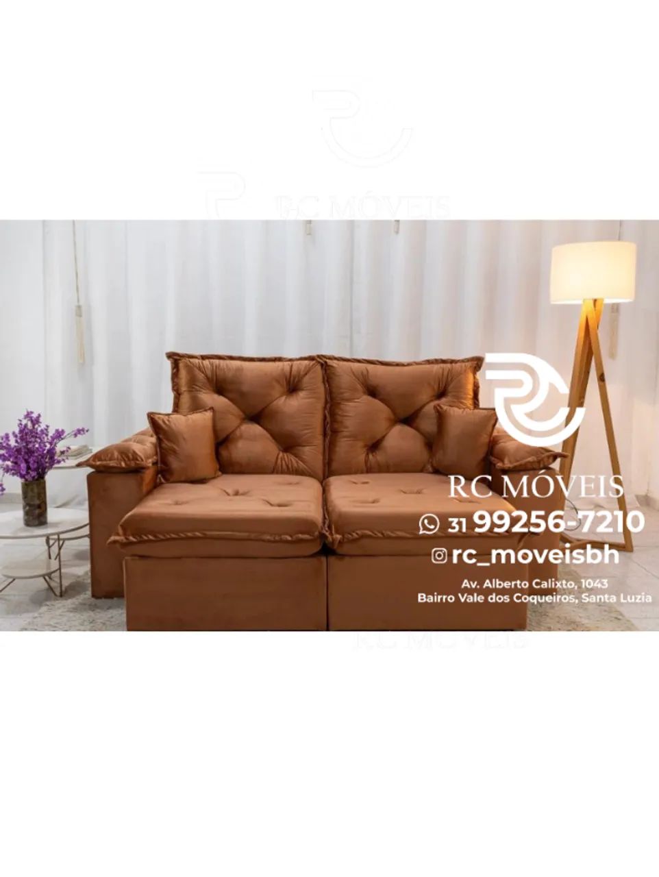 Sofá Londres Retrátil e Reclinável 2,00m - Ideal para Espaços Compactos