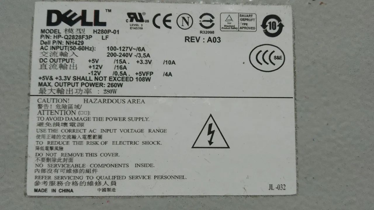 Fonte de Pc Dell. - Foto 3