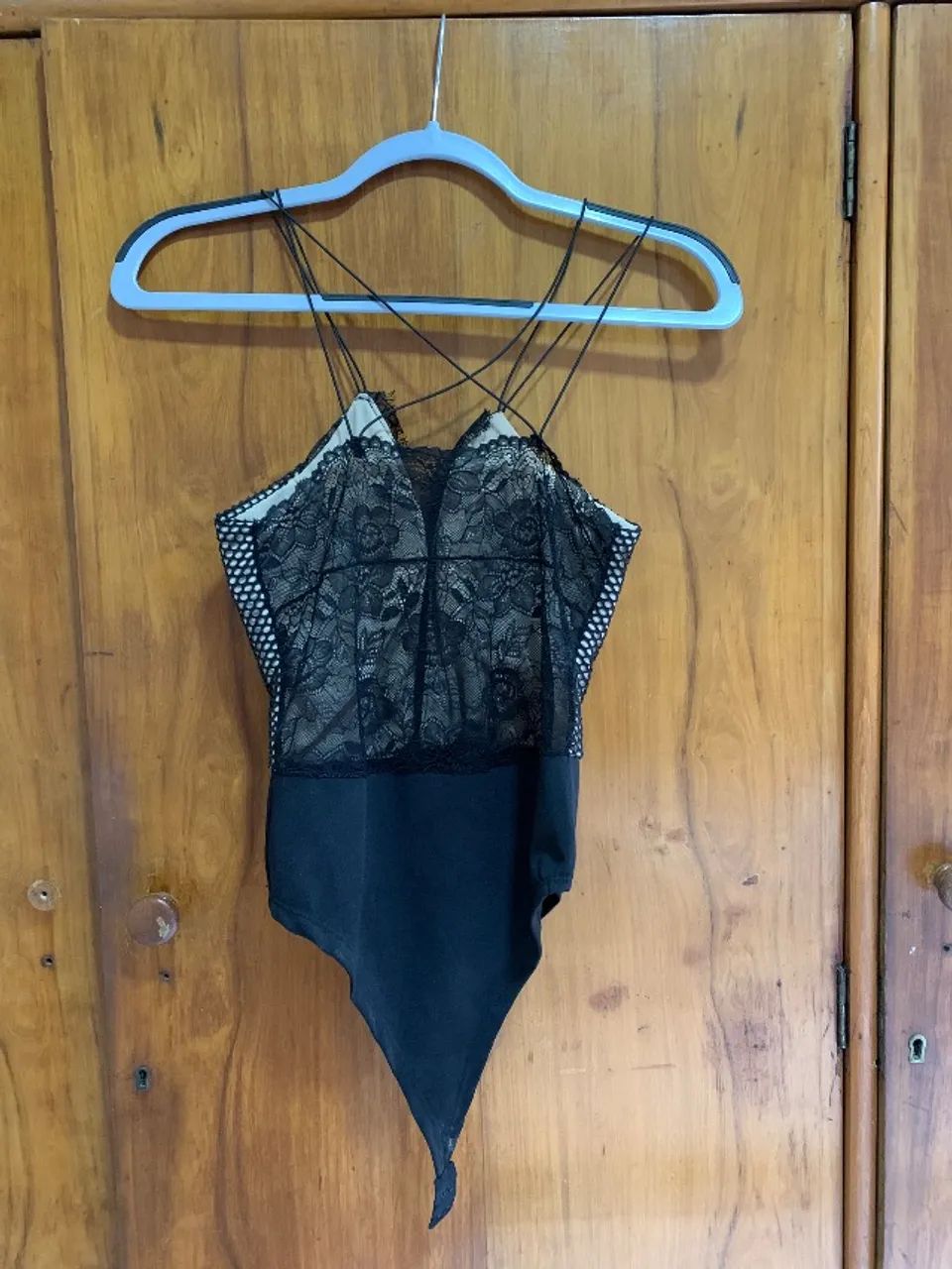 Body preto rendado P - Foto 2