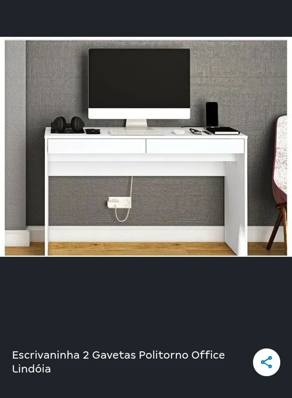 Mesa escrivaninha branca